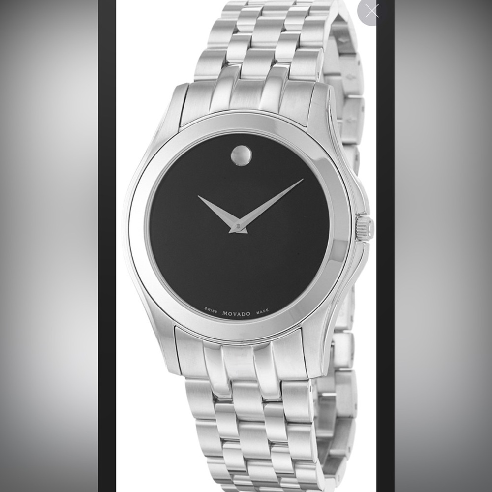 Movado Corporate Exclusive Black Dial Men's Watch 0605973